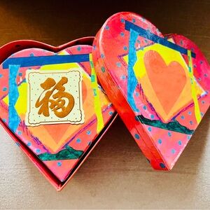 Colorful Heart-Shaped Box for Jewelry As Gift Storage